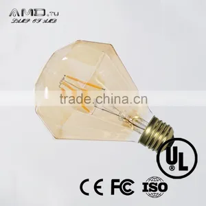 Gold Cover Diamond Decorative Led Filament Light E26 E27 Dimmable Vintage Led Bulb thumbnail-1