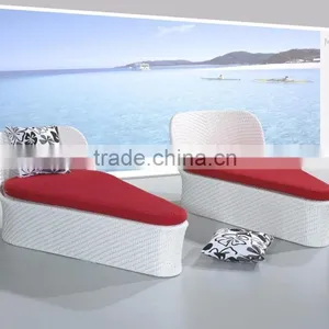 Poly Rattan Sun Lounger for Swimming Pool Hotel Furniture thumbnail-1