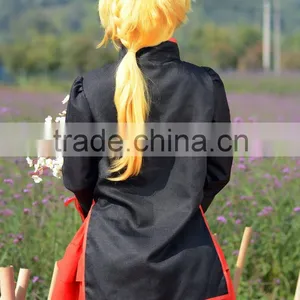 Facotry Whosale Synthetic Fiber Yellow Bob Cosplay Wig thumbnail-4