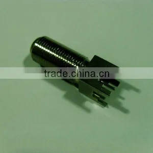 F Connector Jack Straight Connector, rf Connector, Coaxial Connector, F Type Right Angle to Pcb Connector thumbnail-1