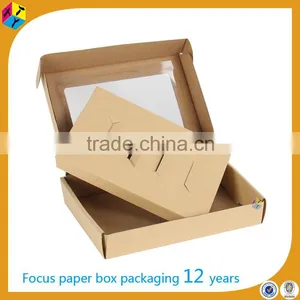 Tuck Top Packaging With Pvc Window Corrugated Paper Box thumbnail-4