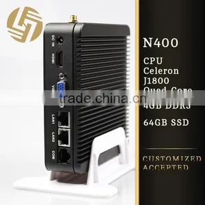 Custom Oem Quad Core Turbo Boost 2.58GHz 4G Ram SSD Linux Fanless Mini Computer thumbnail-1