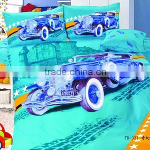 Good Quality 100% Cotton Carton Bed Sheet Children Kids Bedding Set thumbnail-1