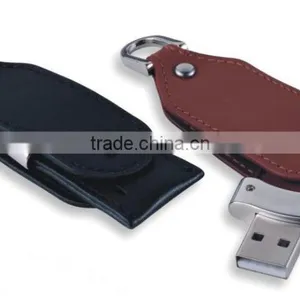 Swivel Leather Usb Flash 4gb, 8gb Leather Usb Flash Drives Bulk Cheap, High Quality Leather Usb 2.0 Flash Memory thumbnail-2