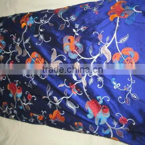 VERY FINE EXPORTS HEAVY EMBRODARY SILK FABRIC FOR MULTI USE thumbnail-2