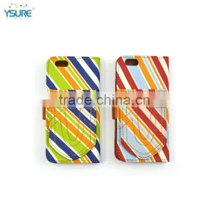 2015 New Design Lovely Stripe Pattern Denim Leather Case For Pantech MIRACH IM-A690L With Special Stand Back up thumbnail-2