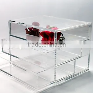 3 Tiers Acrylic Makeup Organizer thumbnail-1