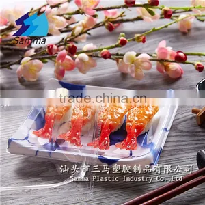 KW-0003SY-B Wholesale Dispsable Plastic Sushi Package Food Tray thumbnail-1