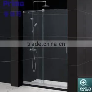 Saving Space Glass Glass Shower Enclosure With Glass Sliding Door Design For Sale Prices thumbnail-1