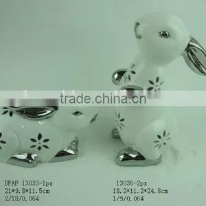 Porcelain Easter Bunny Figurine thumbnail-3