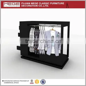 Clothes Retail Store Wooden Rack Shelves thumbnail-4