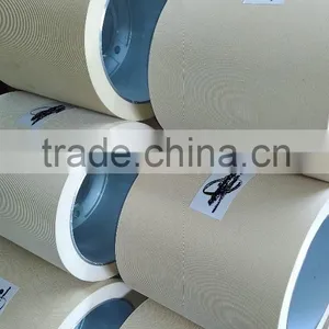White Soft Rubber Roller for Rice Mill on Aluminium Drum thumbnail-1
