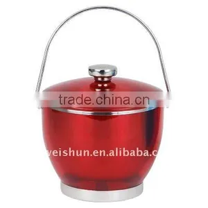 Colorful Double Stainless Steel Ice Bucket With Lid thumbnail-1