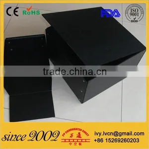 Corrugated Plastic Folding Storage Box With Lid thumbnail-1