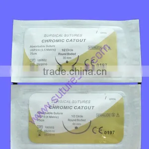 Hot Sale!!! Natural Chromic Catgut, Absorbable Suture,CE&ISO Certified thumbnail-1