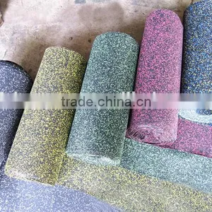 Colorful EPDM Speckle Rubber Mat Roll For Gym thumbnail-1