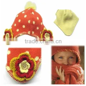 Factory Quality Guarantee Infant Crochet Cap With Flower thumbnail-1
