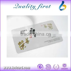 Transparent Name Card With Silver Stamping thumbnail-1