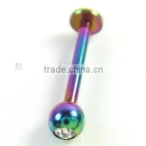 Colourful Gem Body Jewelry,316L Lip Piercing Jewelry thumbnail-1