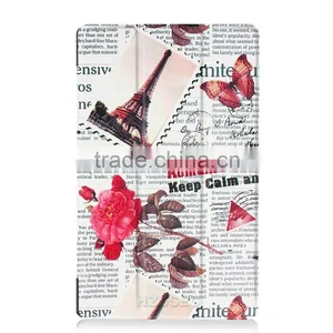 Unbreakable Protective Colorful Old Newspaper Pattern Case Tablet Case for Lenovo Tab 2 A8-50F Hard pu Leather Stand Cover thumbnail-2
