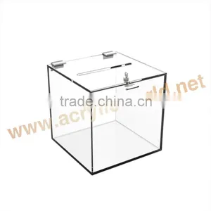 Hot Sale Acrylic Vote Box/Custom Clear Acrylic Donation Box thumbnail-6