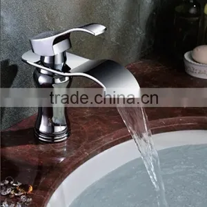 Tall Bathroom Basin Faucet, Gold Plated Basin Faucet Taps thumbnail-3