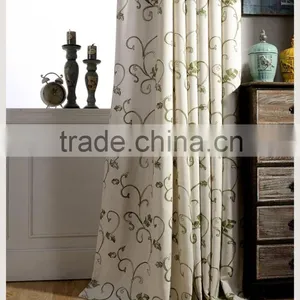 Wholesale Home Voile Curtains and Ready Embroidery Sheer Fabric thumbnail-1