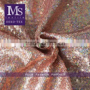 Wholesale New Arrival Shiny Colors Textile Sequin Stock Fabric for Evening Dress thumbnail-1