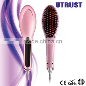 Ptc Electric Hair Straightener Brush New Hair Straightener Brush LCD Display Hair Straightener Brush thumbnail-1
