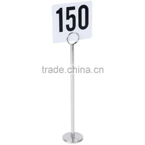 Bulk Stock Desktop Stainless Steel Restaurant Table Menu Card Holder (XJJD39) thumbnail-1