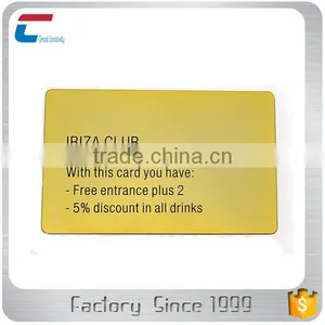 Etched Golden Metal Club Membership Card thumbnail-1
