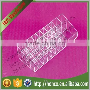 New Arrival Clear Colour 4 Tiers 35 Bins Lipstick Cosmetics Use Acrylic Display Rack thumbnail-5