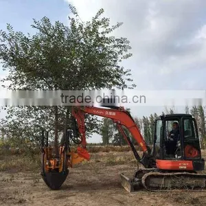 Hot Sale Hydraulic Tree Spade Tree Transplanter Tree Digger Tree Mower Matched Skid Steer Loader Wheel Loader Excavator Tractor thumbnail-1