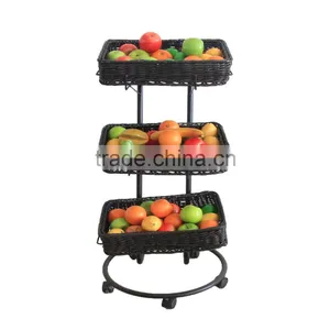 Rectangular PP Rattan Supermarket Display thumbnail-3