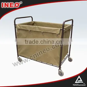 Easy Cleaning Hotel Trolley/Laundry Hamper Trolley/Hospital Linen Trolley thumbnail-1