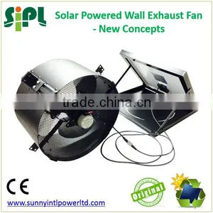 SUNNY FAN 14 Inch Wall Window Mounted Industrial Solar Heat Exhaust Air Ventilation Fan thumbnail-2