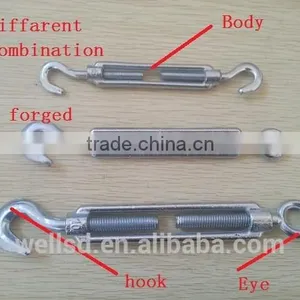Carbon Steel Drop Forged Galvanized Din1480 Turnbuckle thumbnail-2