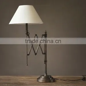 New Design Antique Finish Bronze Table Lamp With Lampshade thumbnail-1