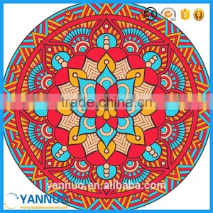 Large Round Donut Beach Towel Cotton Print For Stand by Custom thumbnail-4