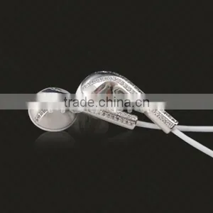 2017 Luxury Inlaid Diamond Earphone, Platinum Earphone With Diamond for IPhone 6 7 thumbnail-1