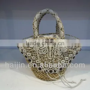 Craft Seagrass Handmade Fashion Lace Bag thumbnail-1