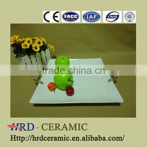 Stocked Cheap Printing Ceramic Divided Plate With Handles thumbnail-1