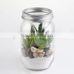 High Quality Glass Vases for Home Decoration Glass Mason Jar thumbnail-2