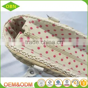 Ladies Summer Beach Designer Straw Handbag thumbnail-5
