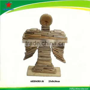 Wooden Angel Standing Decor thumbnail-1