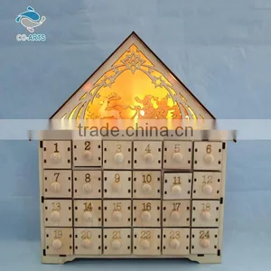 Fancy Design Antique Table Decoration Wooden Shapes Lighting thumbnail-1