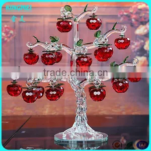 Business Gifts K9 Crystal Gold Ingot Tree for Christmas Decor thumbnail-6