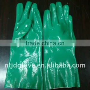Nitirle Gloves . Fully Nitile Coated Green Nitirle Smooths Finish Glove , 30cm Nitirle Gloves thumbnail-1