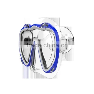 Hot Selling Customizable Tempered Glass Free Diving Mask thumbnail-3