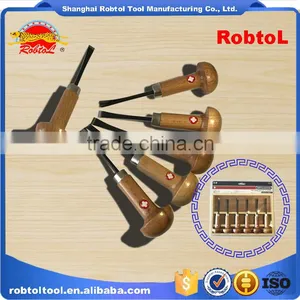Hand Wood Carving Chisel Set 6 Piece Gouge Woodworking Cut Craft Sculpture Carpenter Tool thumbnail-5